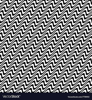 Black and white wave pattern vector image