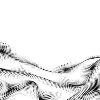 Black and white wavy halftone background vect.. | Free stock vector - 542720