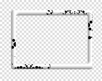 Black and white, White Black Frame transparent background PNG clipart