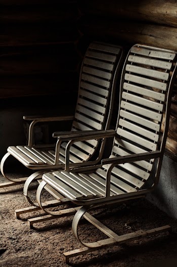 Black and White Wooden Chair