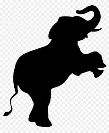 Black And White Zoo Animal Silhouette