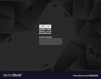 Black and yellow color polygon abstract vector image