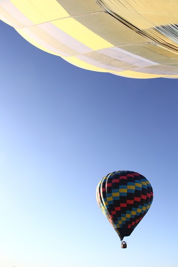 Black and Yellow Hot Air Balloon