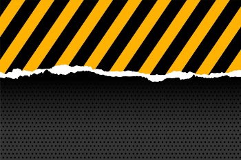 Black and yellow stripes in paper cut style Free Vector