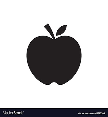 black apple solid icon