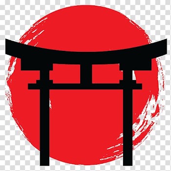 Black arch drawing illustration, Culture of Japan Koi Temple Shinto shrine, japan transparent background PNG clipart