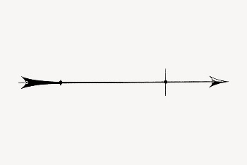 Black arrow collage element, vintage | Free PSD Illustration - rawpixel