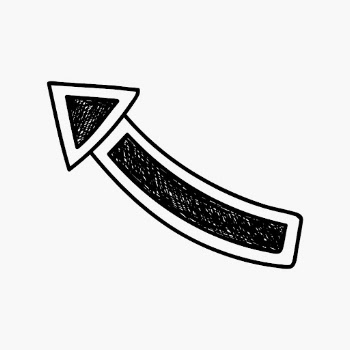 Black arrow doodle illustration, hand | Free PSD - rawpixel