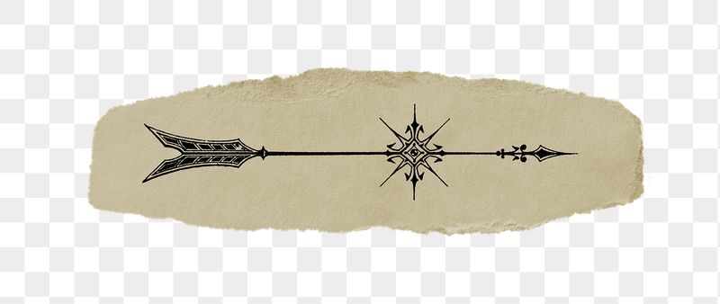 Black arrow png sticker, vintage | Free PNG - rawpixel