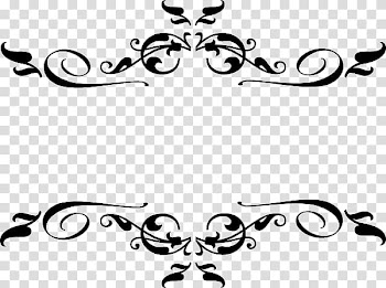 Black art, Wedding invitation Free content , Damask Frames transparent background PNG clipart