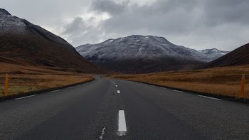 black asphalt road