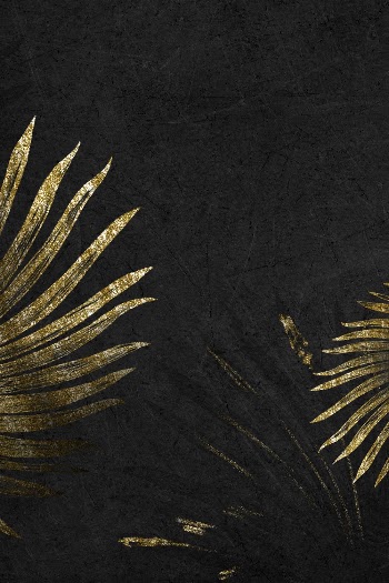 Black background, gold glitter tropical | Free Photo - rawpixel
