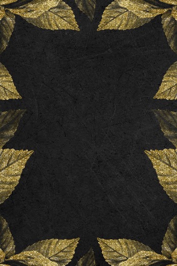 Black background, gold leaf frame | Free Photo - rawpixel