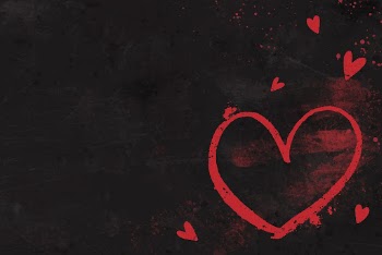 Black background, heart brush design | Free Vector - rawpixel