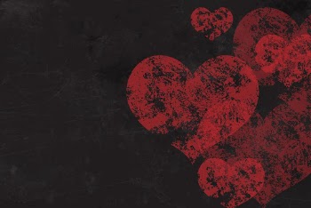 Black background, heart grunge design | Free Vector - rawpixel
