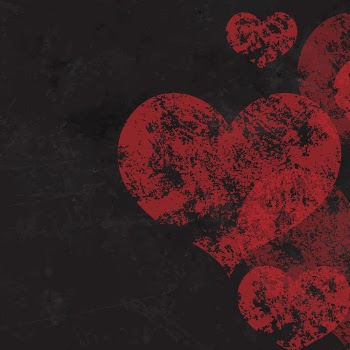 Black background, heart grunge design | Free Vector - rawpixel