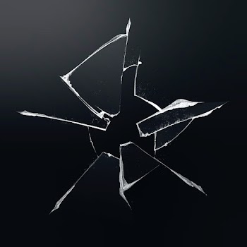 Black background vector with broken glass… | Free stock illustration | High Resolution graphic