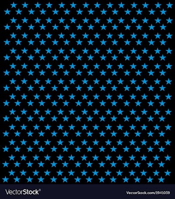  					Black Background With Blue Star Patterns vector image														