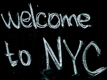 Black Background With Welcome to Nyc Text Overlay