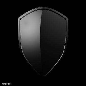 Black Baroque shield elements vector | Free stock vector - 535349