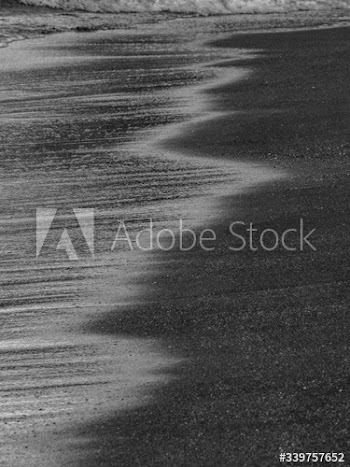 Black beach sand