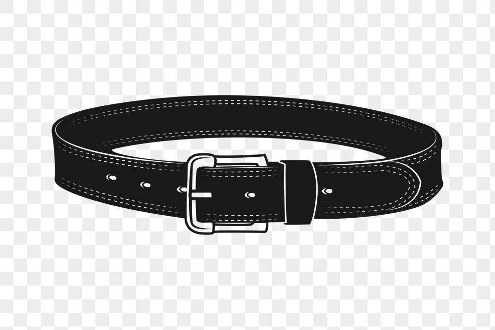 Black belt png sticker, fashion | Free PNG - rawpixel