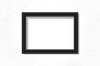 Black blank frame on the wall | Free stock vector - 584141