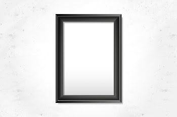 Black blank frame on the wall | Free stock vector - 584167