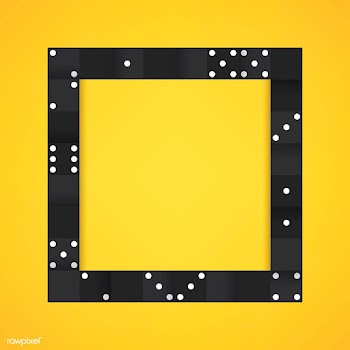 Black blocks frame on blank yellow background.. | Free stock vector - 544267
