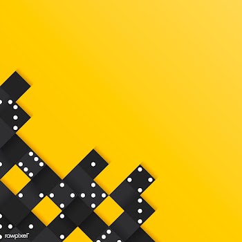 Black blocks frame on blank yellow background.. | Free stock vector - 544292