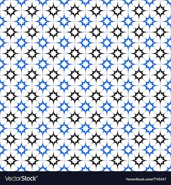 Black blue seamless star pattern wallpaper vector image