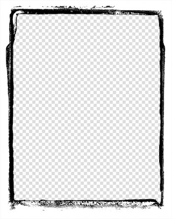 Black board, Hand-painted frame cartoon frame,Cartoon painted border transparent background PNG clipart