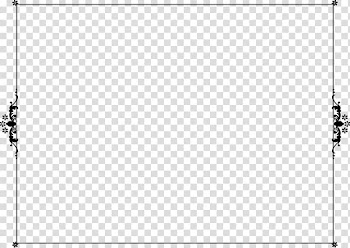 Black border framed illustration, Landscaping Rectangle Frames, white frame transparent background PNG clipart