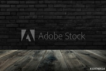 Black brick wall