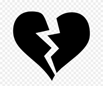 Black Broken Heart Symbol