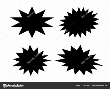 Black bursting star shape silhouette — Stock Vector © Arcady ...