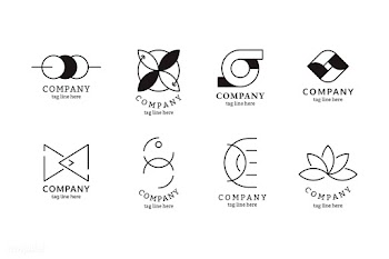 Black business logo set | Free stock vector - 581851