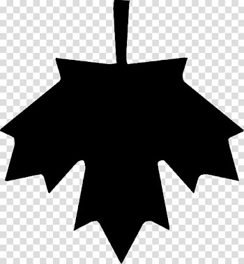 Black Canada leaf logo, Maple leaf Canada , maple transparent background PNG clipart