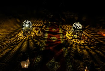 Black Candle Shadow Lamps