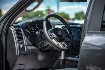 Black Car Steering Wheel