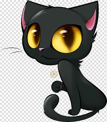 Black cat Cartoon Drawing , Cute Black Cat transparent background PNG clipart
