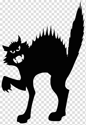 Black cat Cartoon , Kat von d transparent background PNG clipart