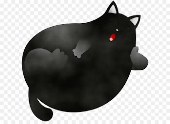 black cat cat small to medium-sized cats animation fictional character