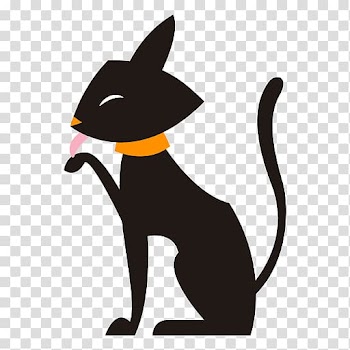 Black cat Drawing, Cat transparent background PNG clipart