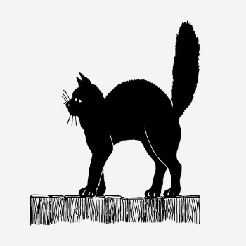Black cat drawing clipart, pet | Free PSD - rawpixel