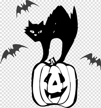 Black cat Halloween , Cat transparent background PNG clipart