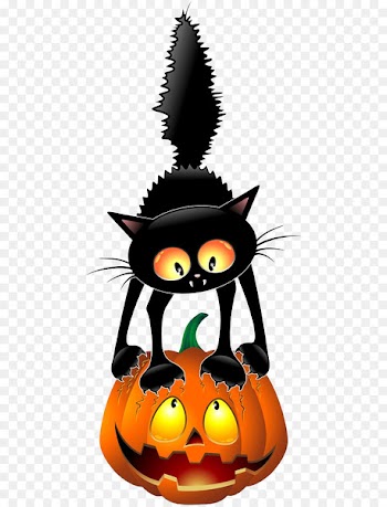 Black cat Halloween Clip art - Halloween Cat 