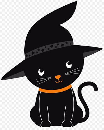Black cat Halloween Kitten Clip art - cats 