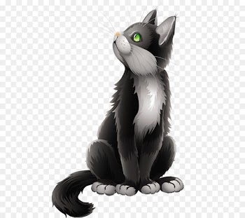 Black cat Kitten Cartoon Clip art - Cartoon Black Cat Clipart 