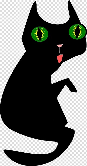 Black cat Kitten , Cat transparent background PNG clipart